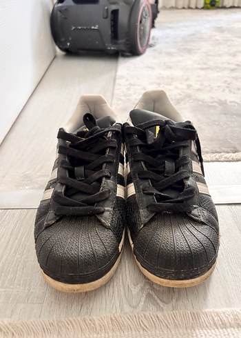 Siyah Adidas Superstar Ayakkabı - Görsel 5