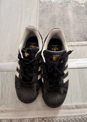 Siyah Adidas Superstar Ayakkabı - Görsel 3