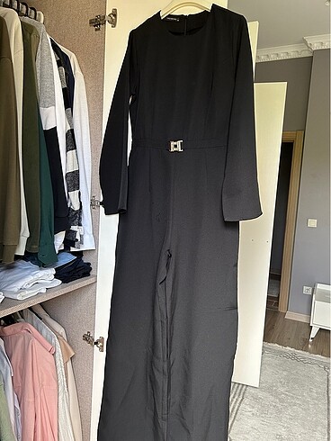 Trendyolmilla modest siyah tesettür tulum