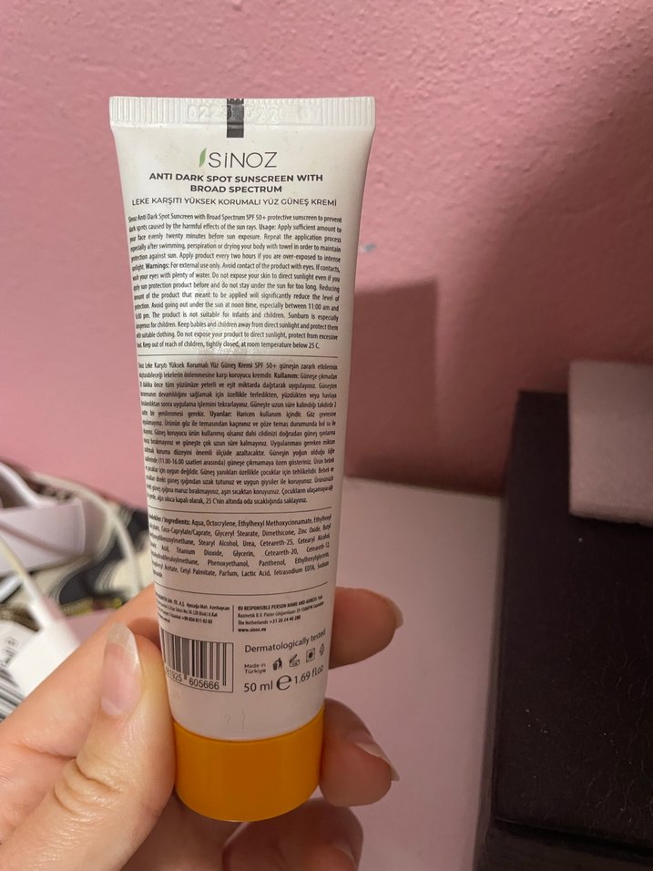 Sinoz Güneş Koruyucu Krem SPF 50 - Görsel 2