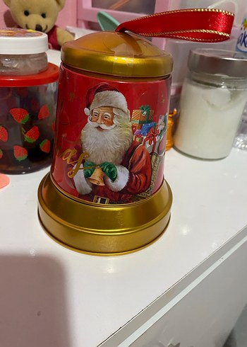 Altın Renkli Noel Baba Temalı Yeni Yıl Süsü - Görsel 2