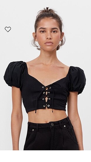 Bershka siyah büstiyer korse