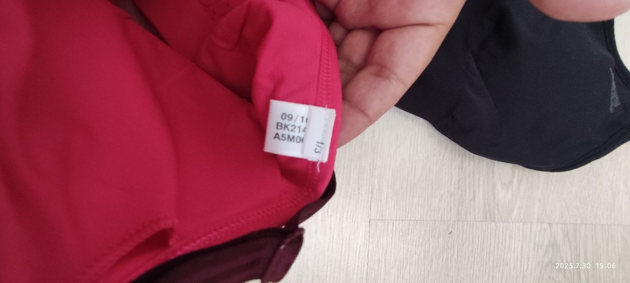 sütyen Kısa Spor Sütyeni - Pembe ve Siyah - Görsel 3