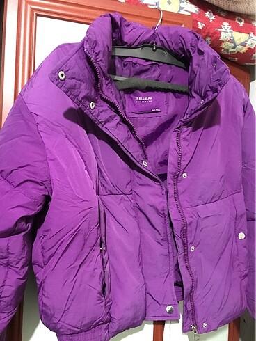 Pull&bear mor şişme mont