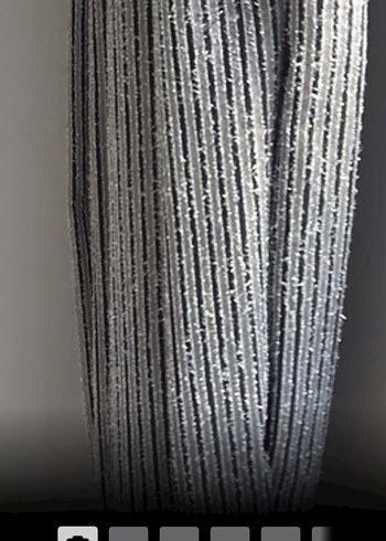 Gri Çizgili Modern Perde - Görsel 2