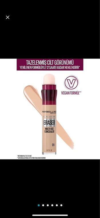 Maybelline Maybelline New York Instant Anti Age Eraser Kapatici 01 Light