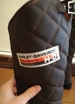 36 Beden kahverengi Renk Harley Davidson bot