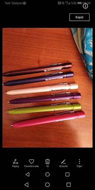 rotring 1.0 scrikss 07 beyaz faber grip 2011 mavi