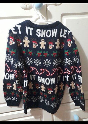 LC Waikiki Lcwaikiki yılbaşı temalı erkek çocuk kazağı