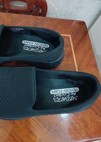 Skechers Siyah Kadın Dolgu Topuk Spor Ayakkabı - Görsel 6
