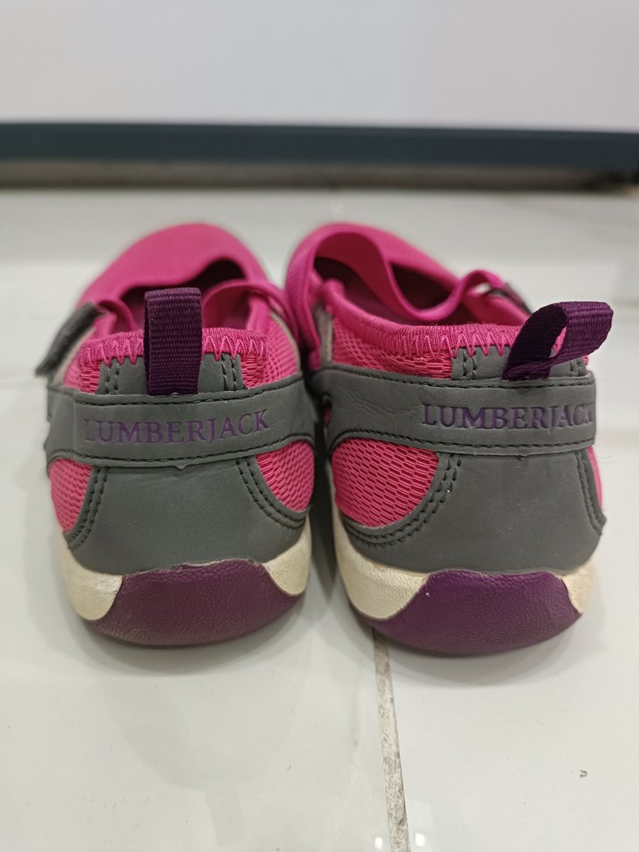 Lumberjack Pembe Kadın Spor Ayakkabı Velcro Bantlı - Görsel 3