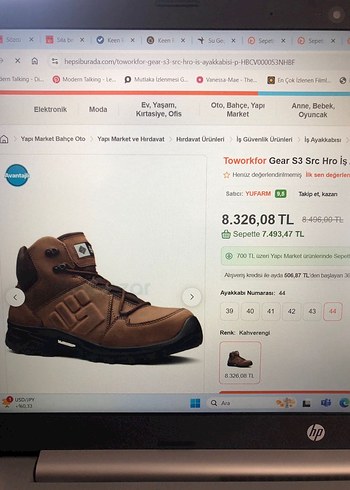 TOWORKFOR GERÇEK DERİ SİYAH 45 NO OUTDOOR BOT - Görsel 7