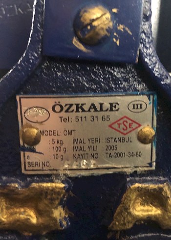 ÖZKALE 5 KG KEFELİ TERAZİ SIFIRDIR - Görsel 2