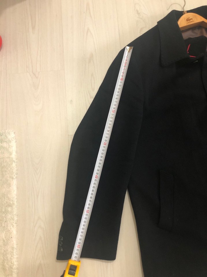 YÜN KABAN SİYAH BALIKSIRTI XL BEDEN DÜĞMELİ - Görsel 4