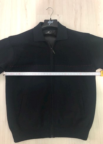 DE BLASIO LACİVERT FERMUARLI YÜN HIRKA L BEDEN - Görsel 3