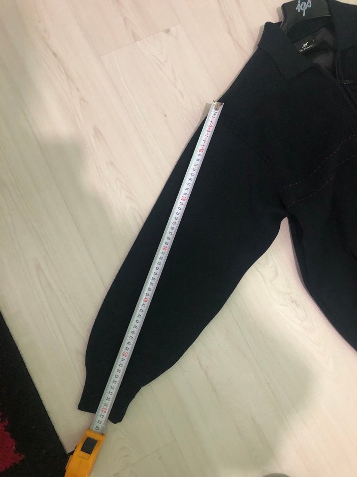 DE BLASIO LACİVERT FERMUARLI YÜN HIRKA L BEDEN - Görsel 4