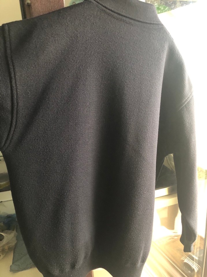 DE BLASIO LACİVERT FERMUARLI YÜN HIRKA L BEDEN - Görsel 2