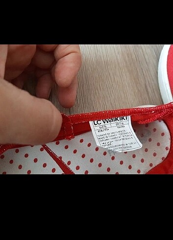 LC Waikiki Lcw kurmızı keten babet