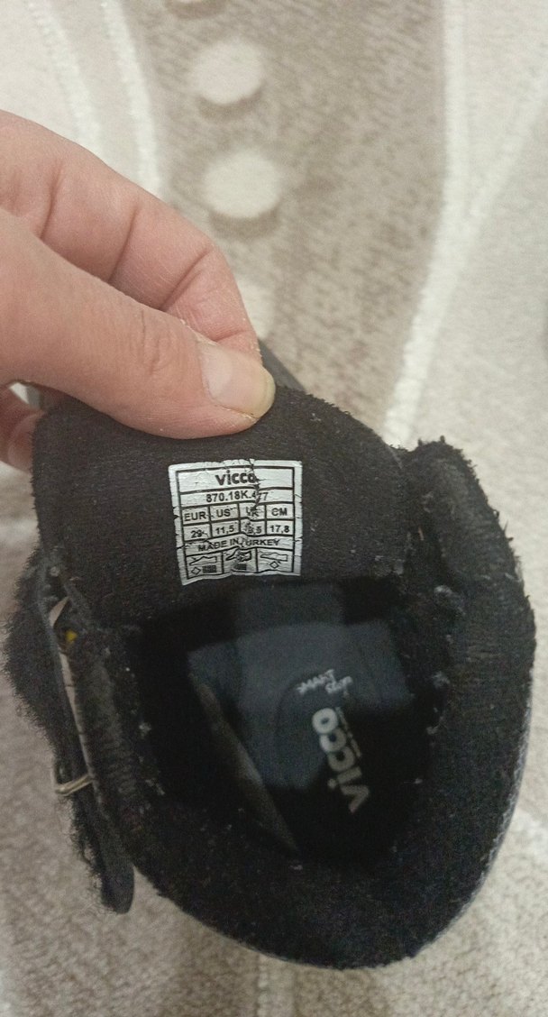 Gri Yılan Desenli Erkek Çocuk Botu Velcro - Görsel 4