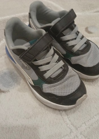 Gri Erkek Çocuk Spor Ayakkabı Velcro - Görsel 2