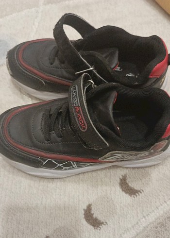 Siyah Erkek Çocuk Kayışlı Spor Ayakkabı - Görsel 2