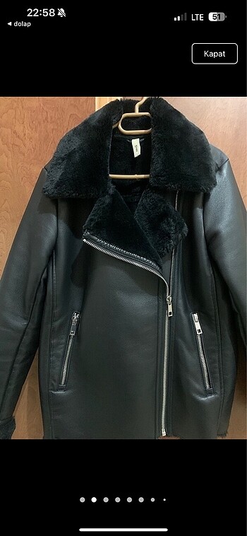 Mango Mango kürklü biker mont çeket