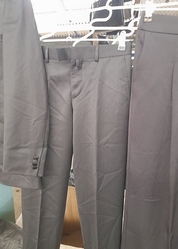 Pierre Cardin Gri Notch Yaka Erkek Takım Elbise