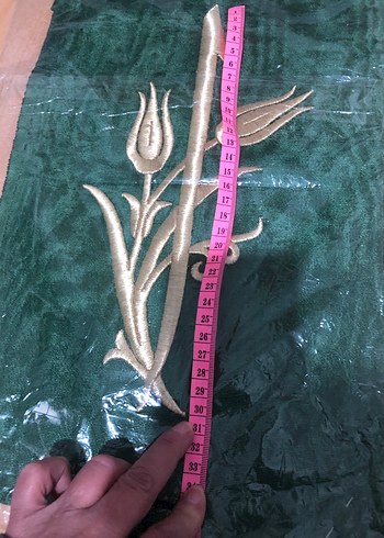 Maraş işi sim sırma el nakışı pano - Görsel 3