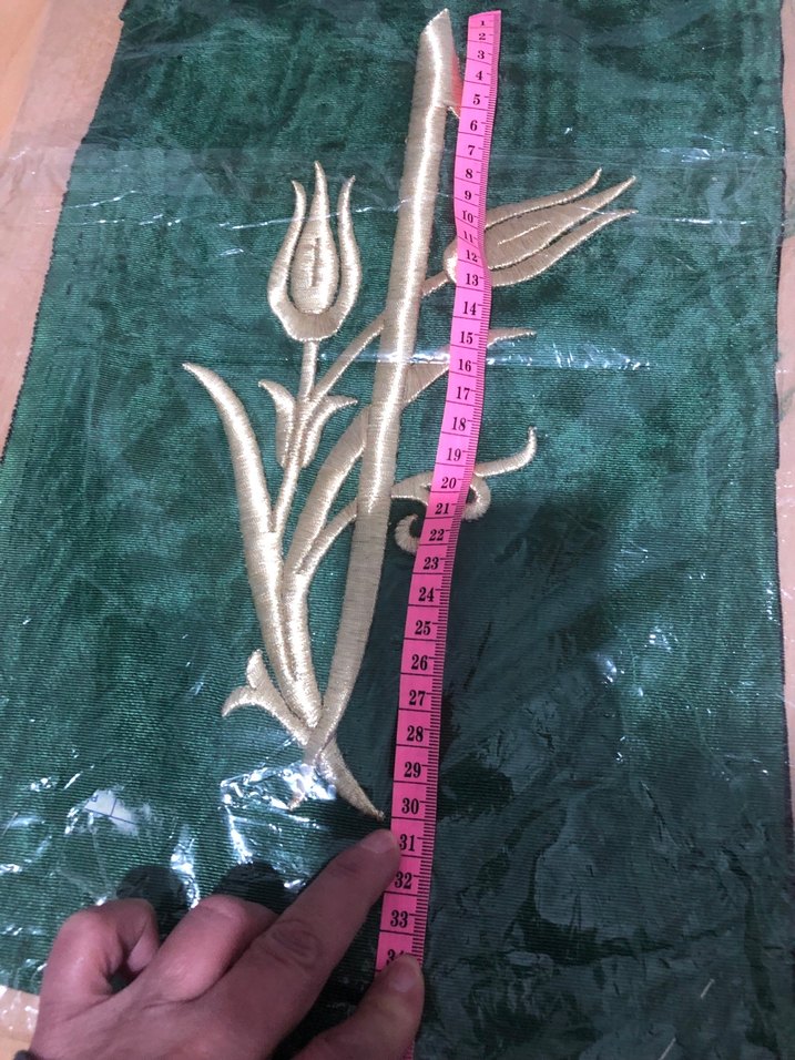 Maraş işi sim sırma el nakışı pano - Görsel 3