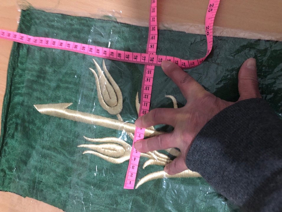 Maraş işi sim sırma el nakışı pano - Görsel 4