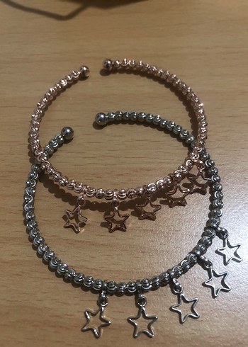 Bakır ve gümüş rengi bileklikler - Görsel 3