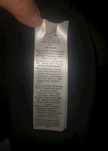 Düğmeli Siyah kazak - Görsel 6