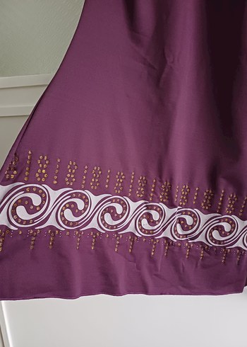 Mor Kısa Kollu tesettür mayo - Görsel 4