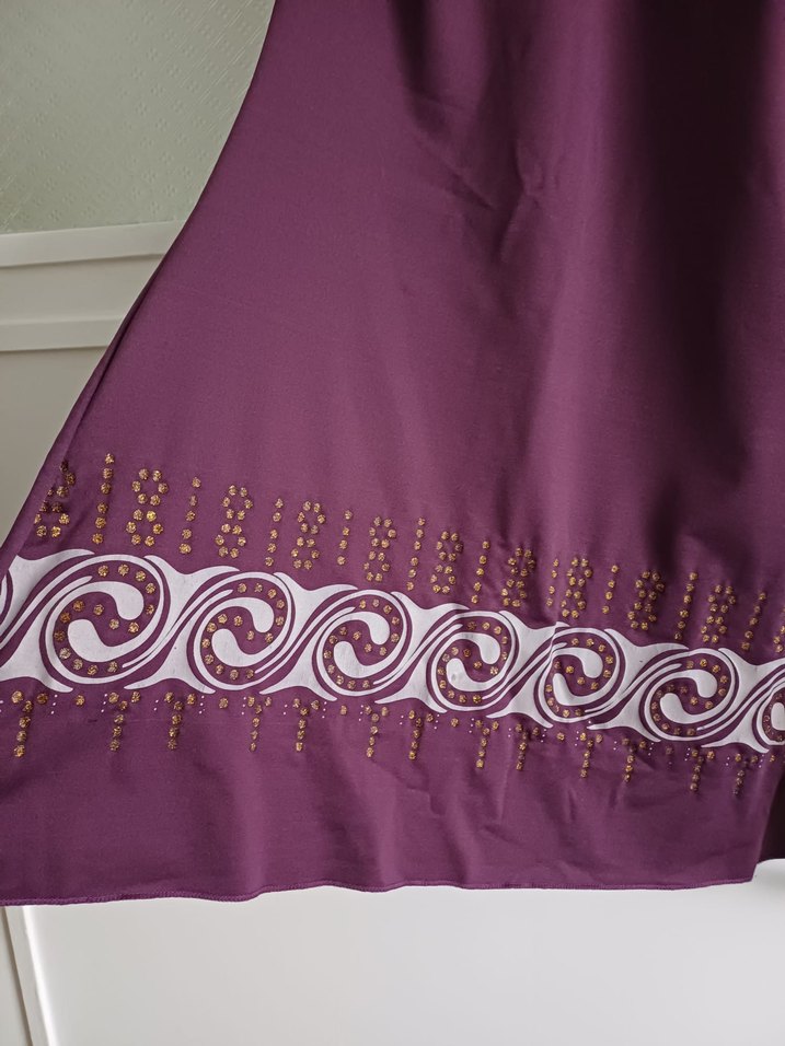 Mor Kısa Kollu tesettür mayo - Görsel 4