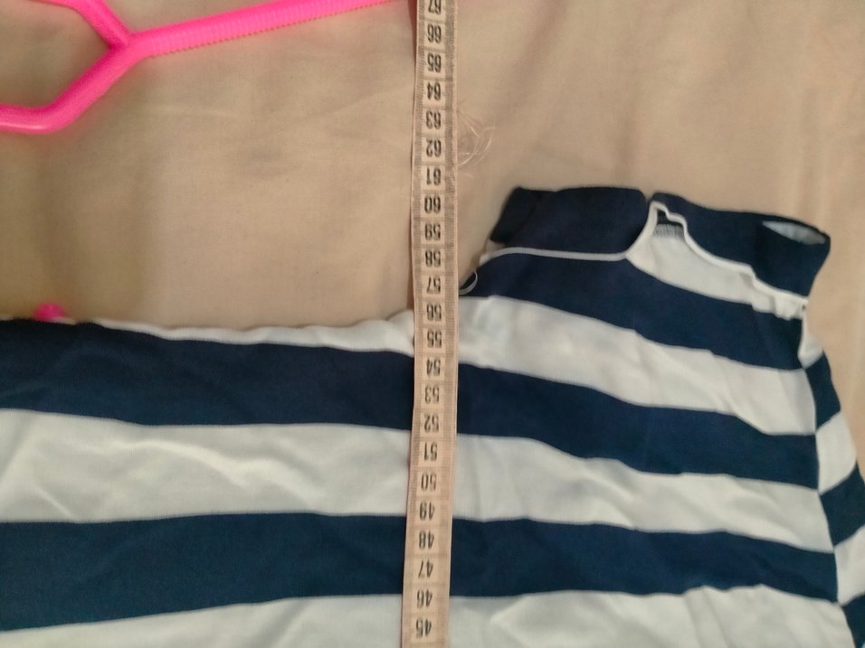 Uzun Çizgili Kadın Gömlek Elbise - Görsel 4