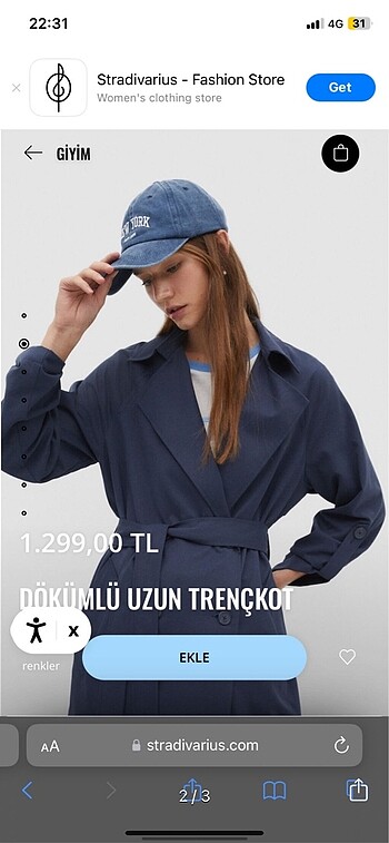 Stradivarius Stradivarius trençkot