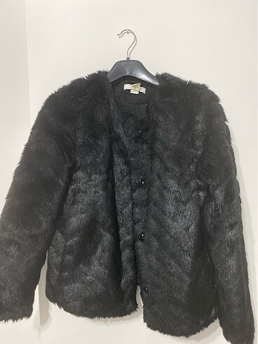 H&M Siyah kürk fırsat ürün