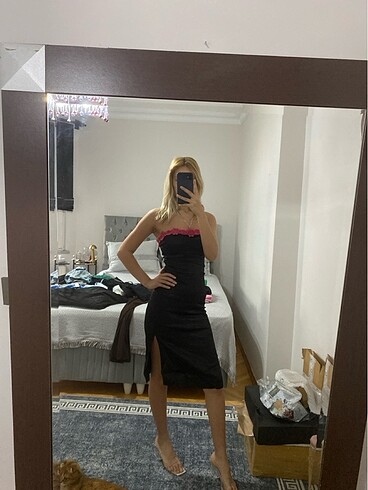 Vintage Love Vintage elbise saten
