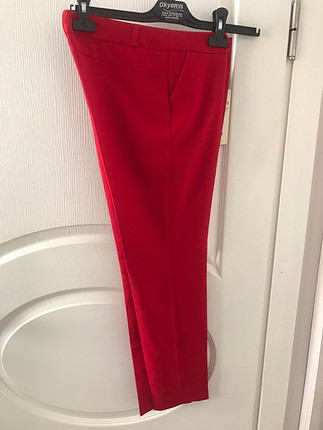 Diğer Kırmızı kumaş pantolon 