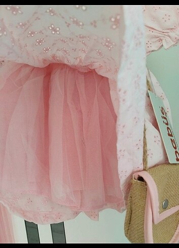 Zara Fistolu pembe elbise