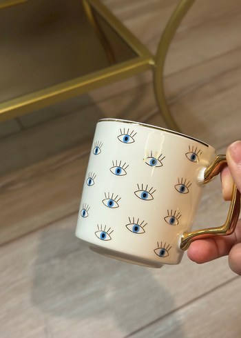 Lc Waikiki Home Göz Desenli Beyaz Seramik Kupa