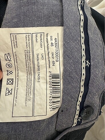 Erkek takım elbise altınyıldız - Görsel 4