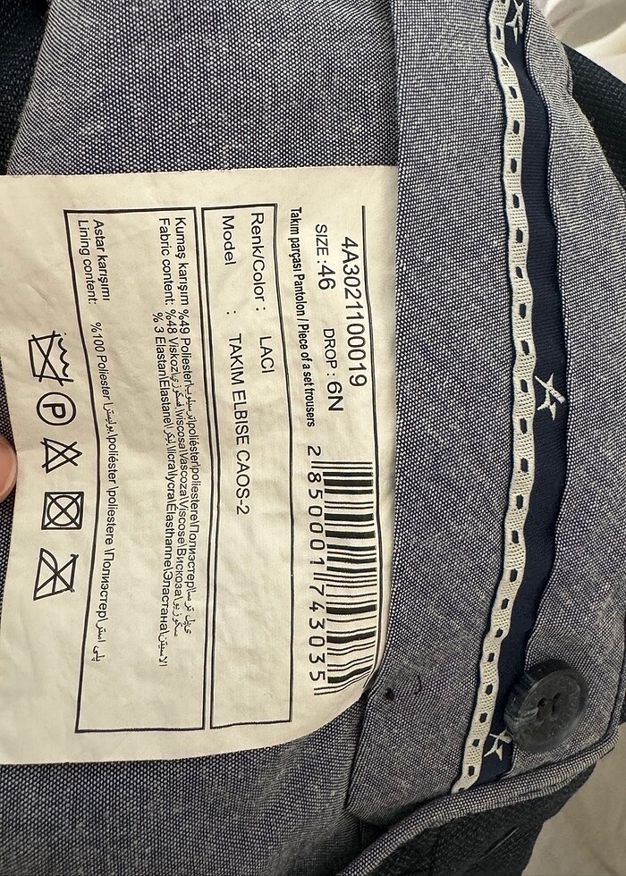 Erkek takım elbise altınyıldız - Görsel 4