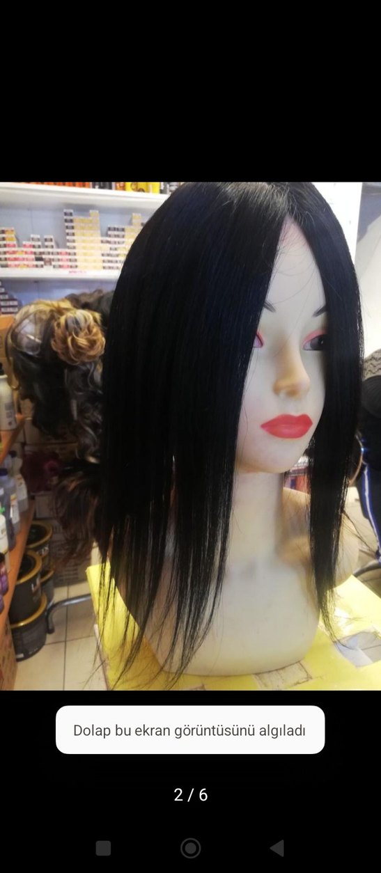 siyah gerçek saç tepelik gerçek saç - Görsel 2