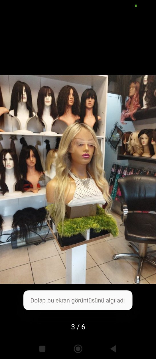 75 cm 250 gram ombreli platin tül peruk gercek saç - Görsel 3