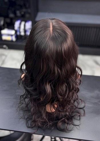 75 cm 350 gram baby taban gercek saç peruk - Görsel 5