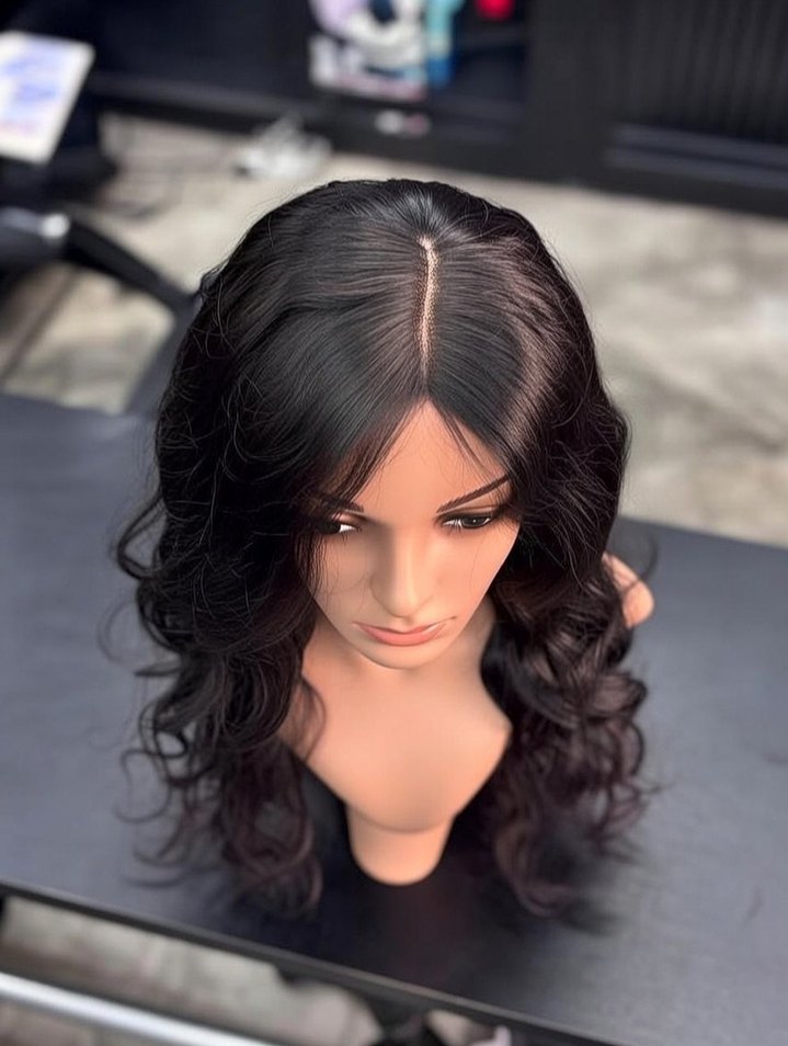 75 cm 350 gram baby taban gercek saç peruk - Görsel 4