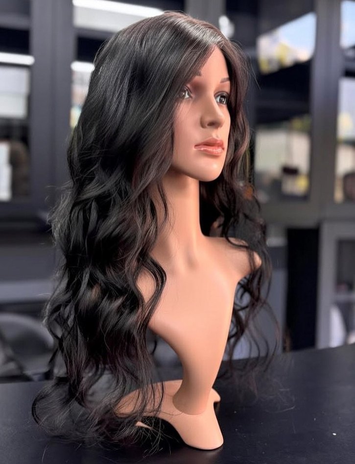 75 cm 350 gram baby taban gercek saç peruk - Görsel 2