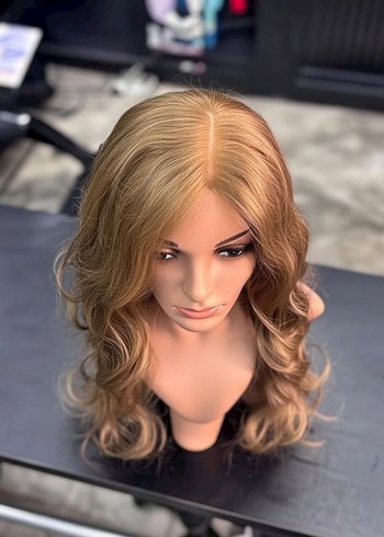 75 cm 350 gram baby taban gercek saç peruk - Görsel 4