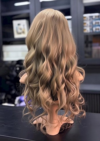 75 cm 350 gram baby taban gercek saç peruk - Görsel 3